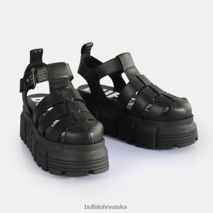 crno Buffalo ava fisher sandale s platformom veganske |sandale TDD6T572